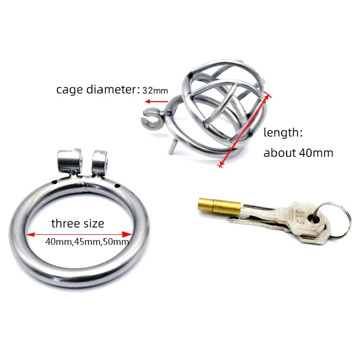 Mini Steel™ Small Chastity Cage