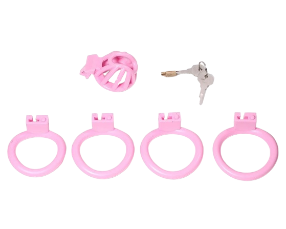 Locked In Lust Chastity Cage - Pink Edition